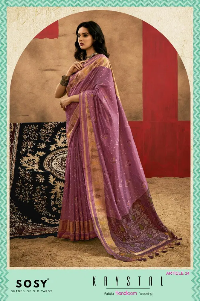 Krystal By Sosy Handloom Weaving Silk Sarees Suppliers In India